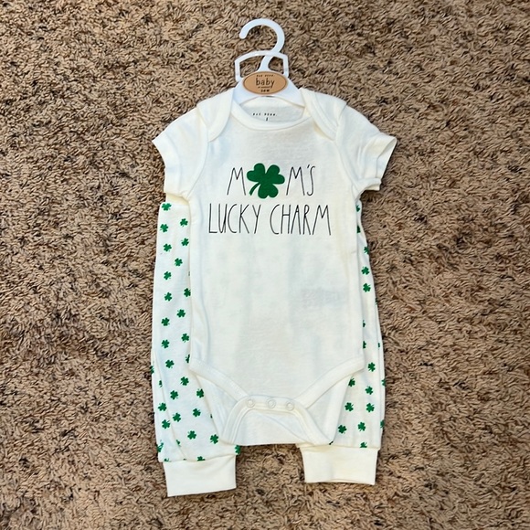 Rae Dunn St. Patrick’s Day Baby Outfit - Picture 1 of 7